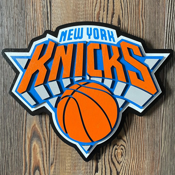 New York Knicks - Layered Wood Sign For the Sports Lover Arizona Copper Beard