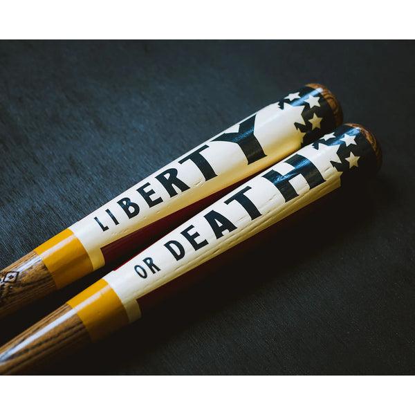 "Liberty or Death"  - Baseball Art Bat