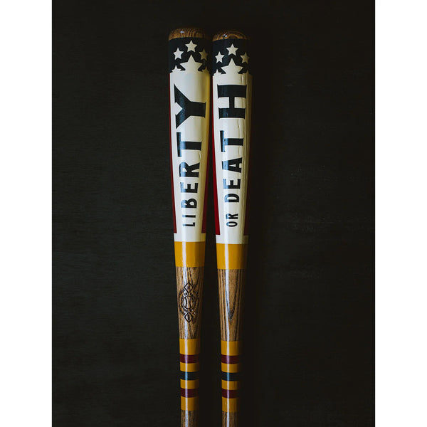 "Liberty or Death"  - Baseball Art Bat