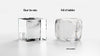 Crystal Clear Ice Cube Maker Tray - Eight 2" Squares Ice Cube Mold For the Bar Lemonsoda