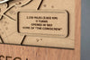 Laguna Seca Raceway - 3D Wood Track Map For the Gear Head Karta Trek