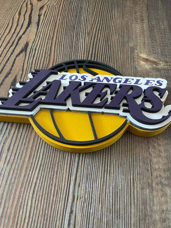 Los Angeles Lakers - Layered Wood Sign