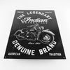Legendary Indian Motorcycle - Tin Metal Sign For the Gear Head Sign Box Co.
