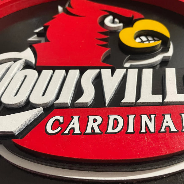 University of Louisville Cardinals - Layered Wood Sign