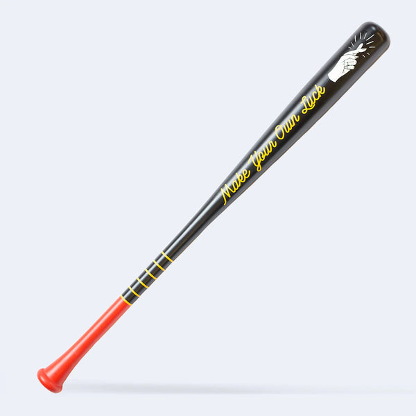 "Make Your Own Luck"  - Baseball Art Bat
