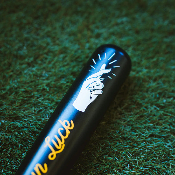 "Make Your Own Luck"  - Baseball Art Bat