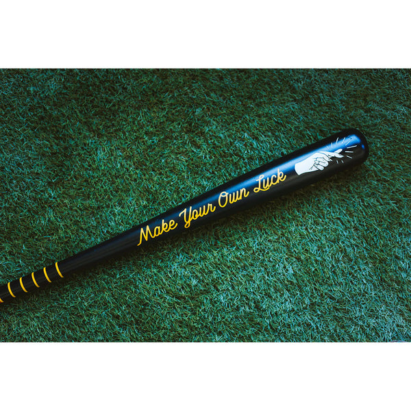 "Make Your Own Luck"  - Baseball Art Bat