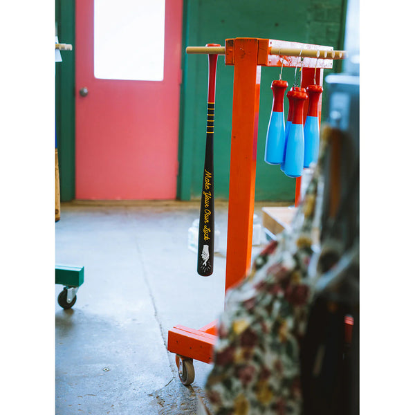 "Make Your Own Luck"  - Baseball Art Bat