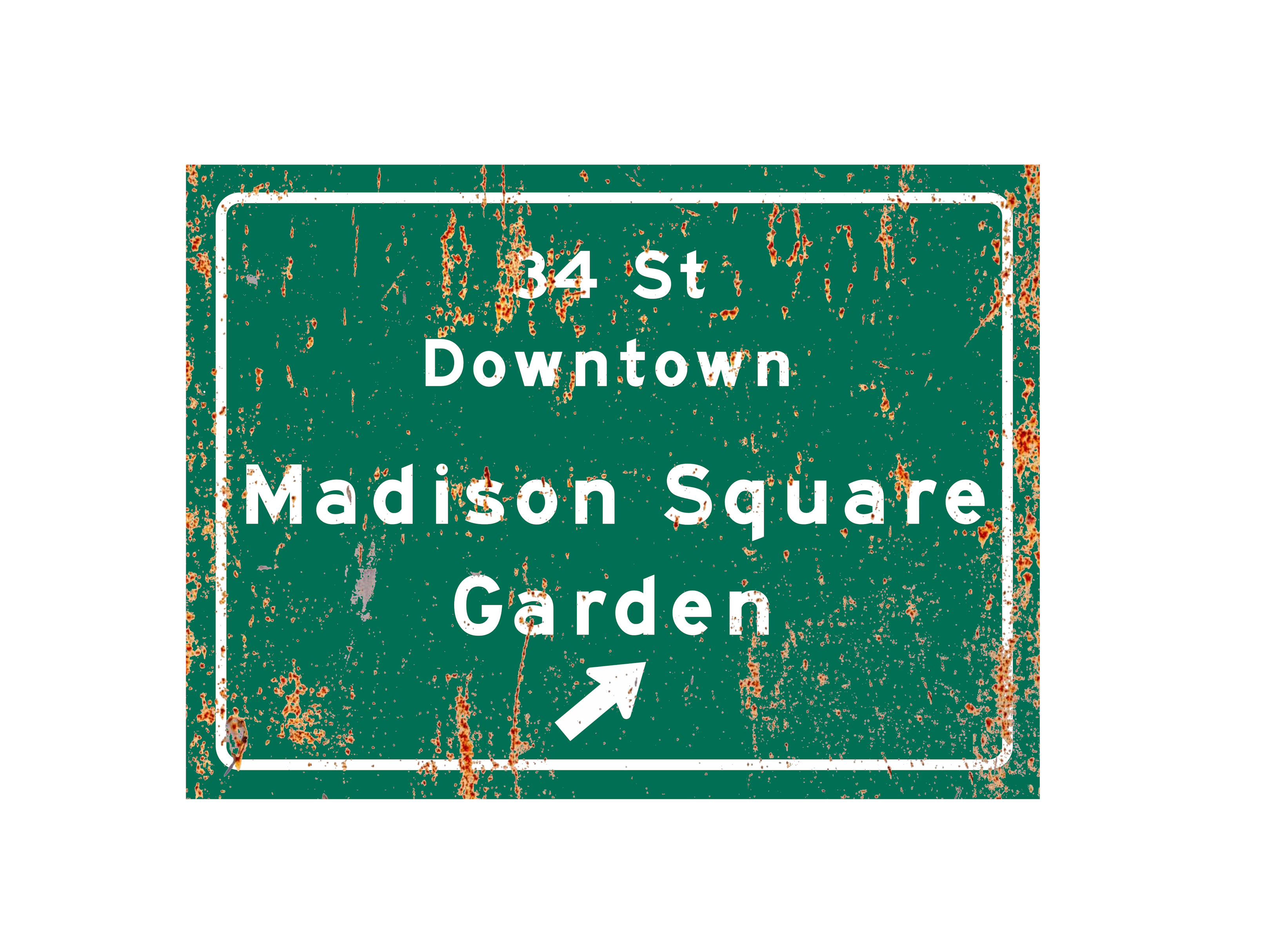 Madison Square Garden – Classic Stadium Metal Sign