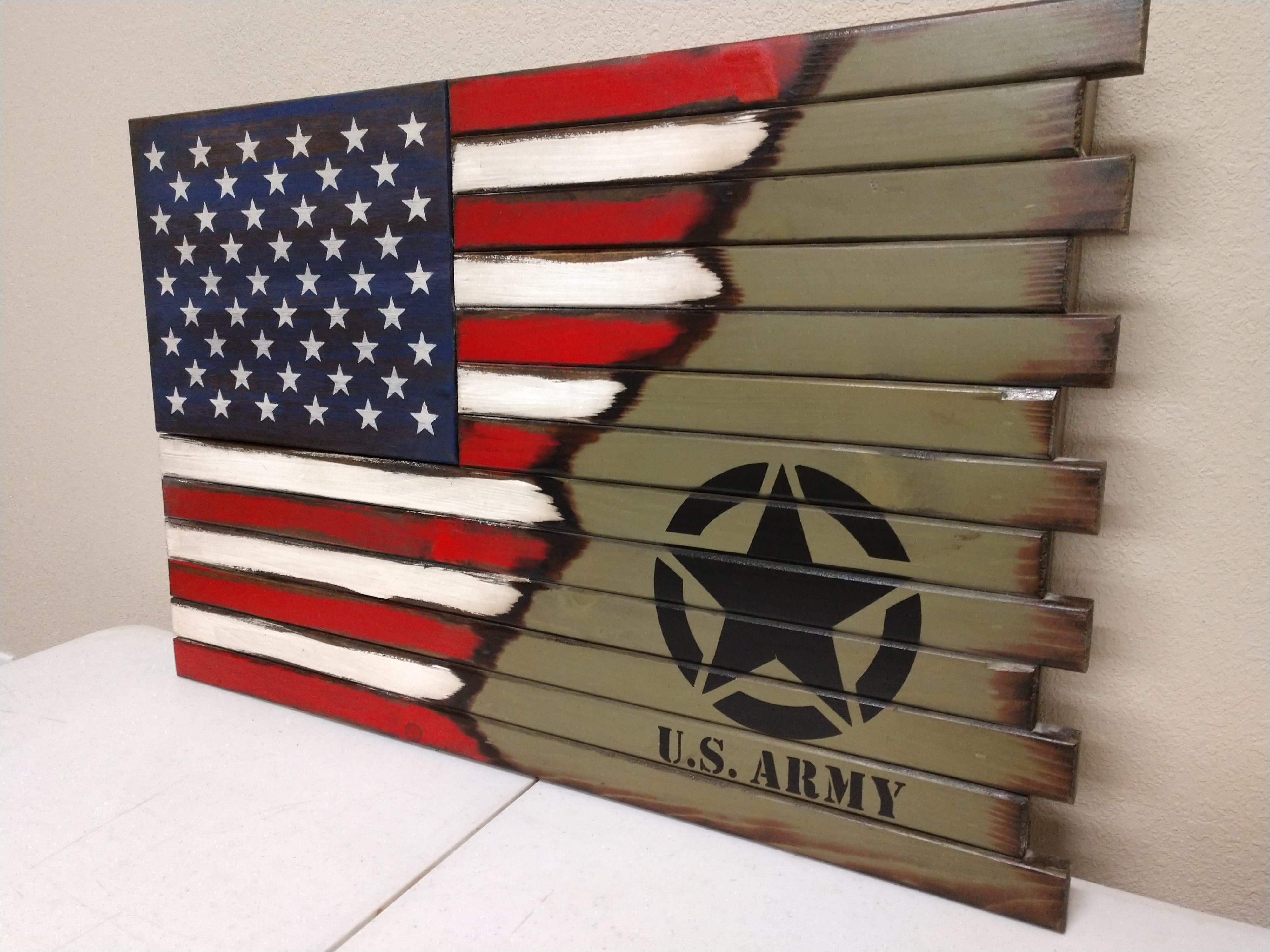 Premium 2 Compartment Gun Case - Half Flag & Half Logo Designs