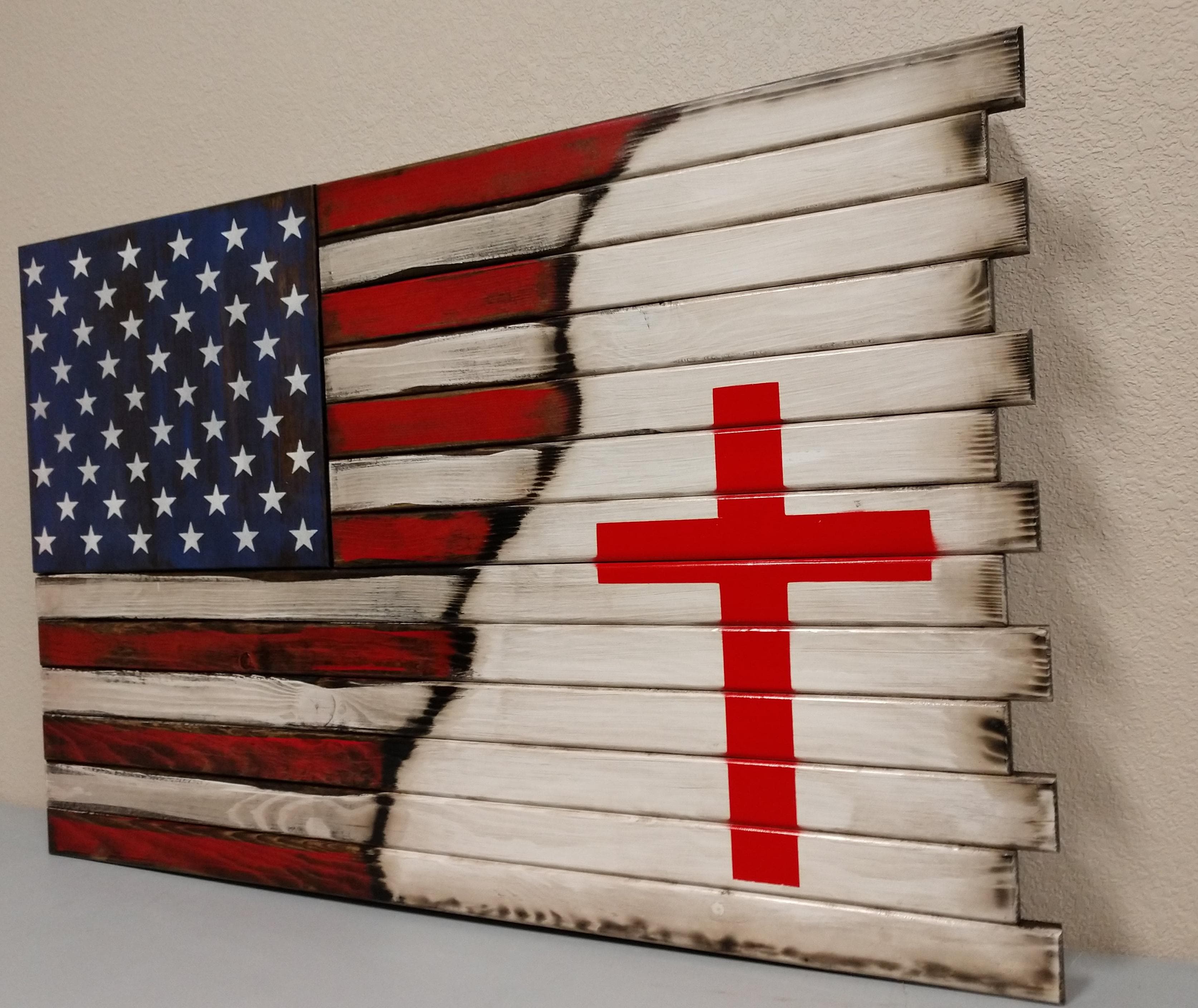 Deluxe 3 Compartment Gun Concealment Case (Hybrid American Flag Designs)
