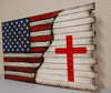 Deluxe 3 Compartment Gun Concealment Case (Hybrid American Flag Designs)