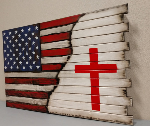 Deluxe 3 Compartment Gun Concealment Case (Hybrid American Flag Designs)