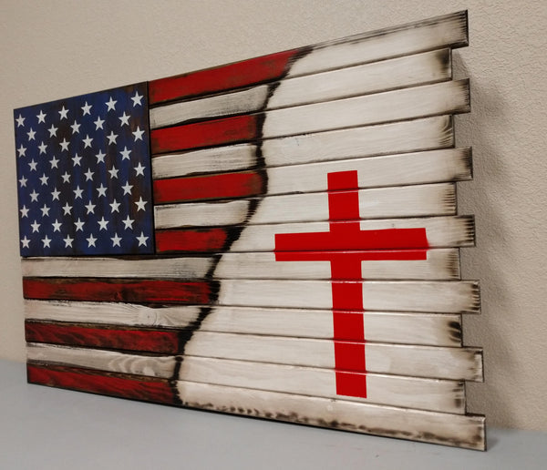 Small Hidden Gun Case with ½ USA Flag and ½ Graphic Design