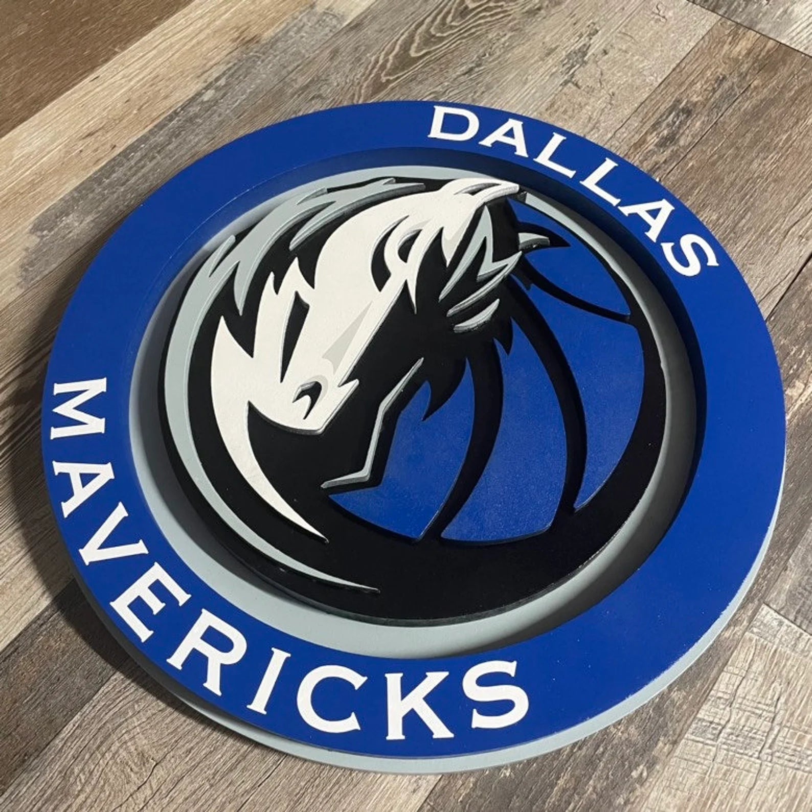 Dallas Mavericks - Layered Wood Sign For the Sports Lover Arizona Copper Beard