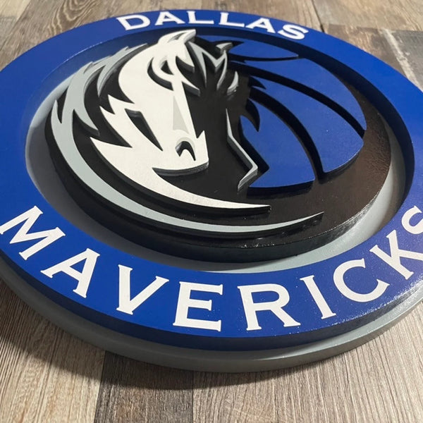Dallas Mavericks - Layered Wood Sign For the Sports Lover Arizona Copper Beard