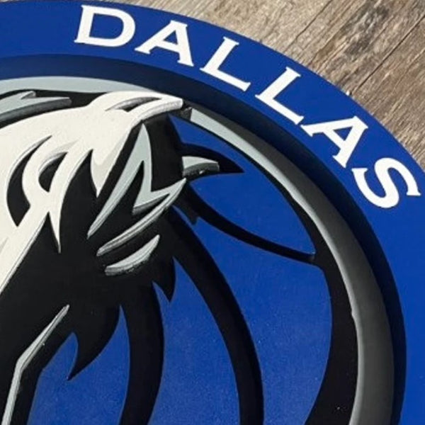 Dallas Mavericks - Layered Wood Sign For the Sports Lover Arizona Copper Beard