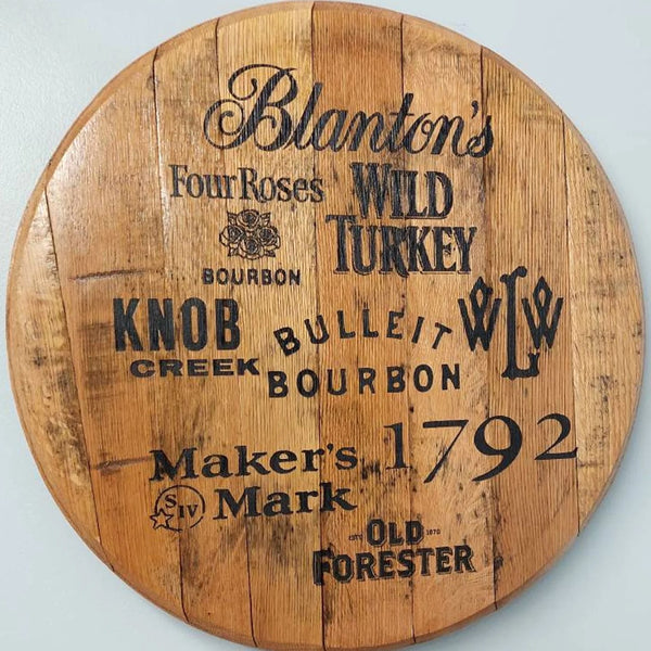 The World of Bourbon Barrel Top - Wall Hanging