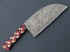 Damascus Steel Serbian Chef Knife – Multi-Colored Handle For the Chef Orklo Knives