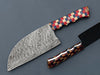 Damascus Steel Serbian Chef Knife – Multi-Colored Handle For the Chef Orklo Knives