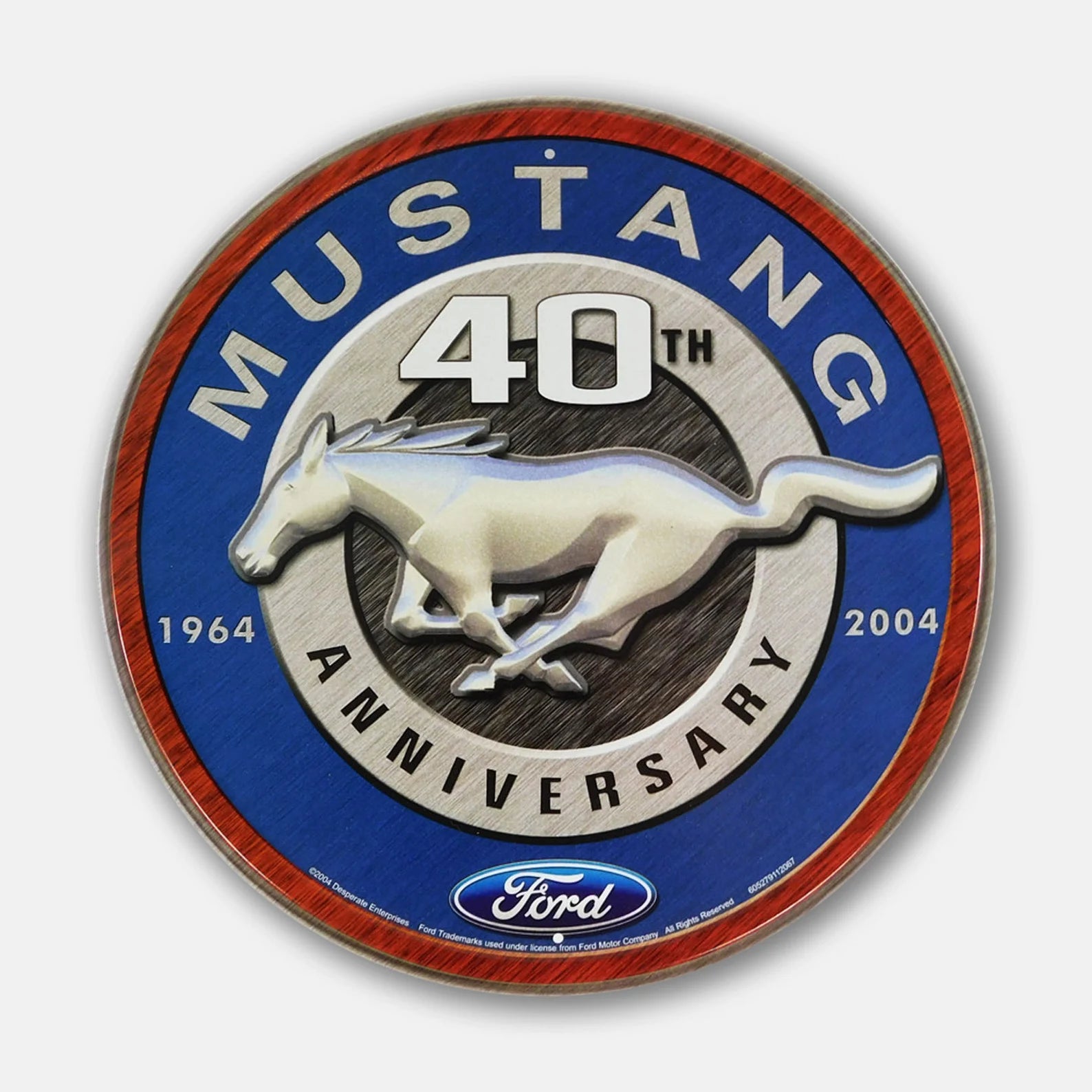 Ford Mustang 40th Anniversary - Tin Metal Sign