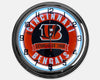 Cincinnati Bengals - Metal White Neon Clock For the Sports Lover Sign Box Co.