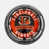 Cincinnati Bengals - Metal White Neon Clock For the Sports Lover Sign Box Co.