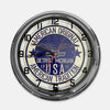 Chevrolet 'American Original' - Metal White Neon Clock For the Gear Head Sign Box Co.