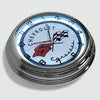 Chevrolet Corvette - Metal White Neon Clock For the Gear Head Sign Box Co.