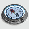 Chevrolet Corvette - Metal White Neon Clock For the Gear Head Sign Box Co.
