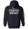 Dark navy hoodie with Tennessee Whiskey graphic on the back