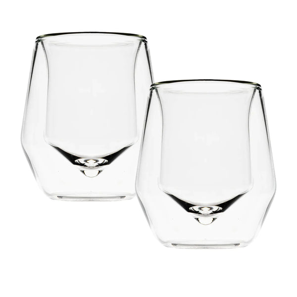 Nesh Whiskey Chiller and Double Wall Glass Tumbler Set