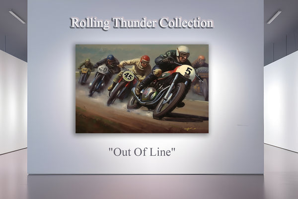 Café Racer - Gallery Wrapped Canvas For the Man Cave GJG Studios