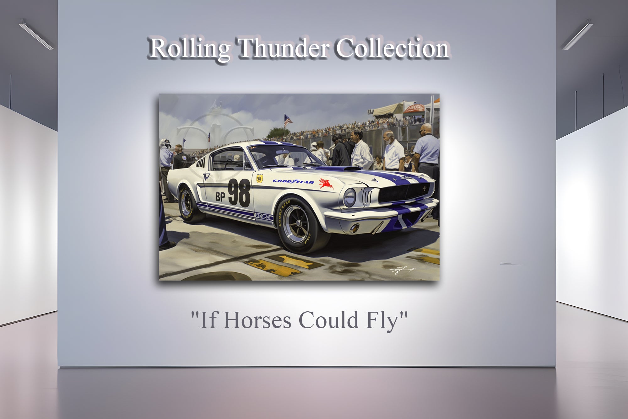 Ford Mustang 1965 Shelby Cobra GT350 - Gallery Wrapped Canvas For the Man Cave GJG Studios