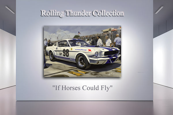 Ford Mustang 1965 Shelby Cobra GT350 - Gallery Wrapped Canvas For the Man Cave GJG Studios