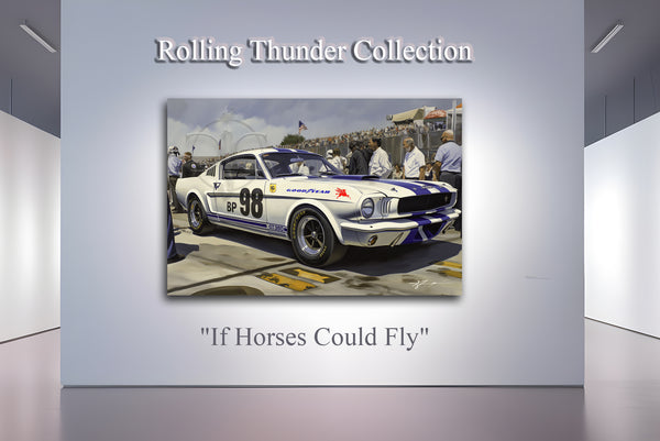 Ford Mustang 1965 Shelby Cobra GT350 - Gallery Wrapped Canvas