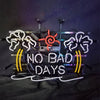 No Bad Days Sun Beach Palm Tree Neon Signs