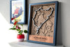 Nürburgring - Formula 1 - 3D Wood Track Map For the Gear Head Karta Trek