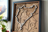 Nürburgring - Formula 1 - 3D Wood Track Map For the Gear Head Karta Trek