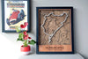 Nürburgring - Formula 1 - 3D Wood Track Map For the Gear Head Karta Trek