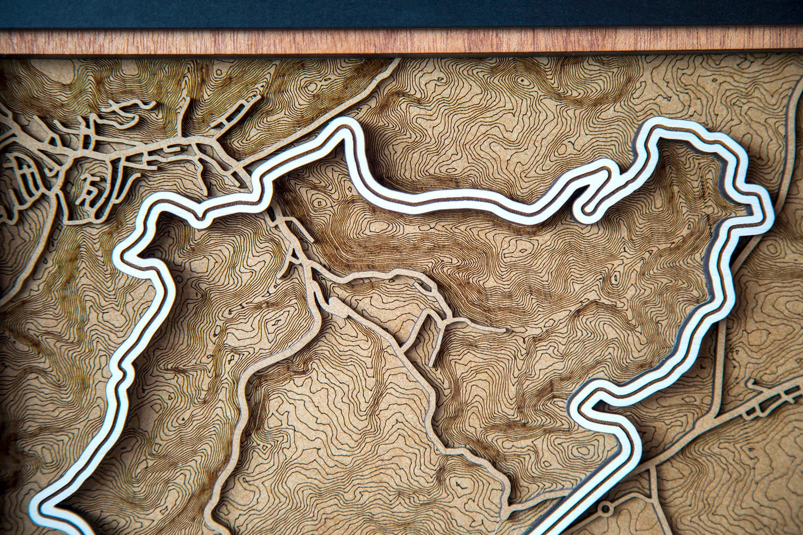 Nürburgring - Formula 1 - 3D Wood Track Map For the Gear Head Karta Trek