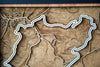 Nürburgring - Formula 1 - 3D Wood Track Map For the Gear Head Karta Trek
