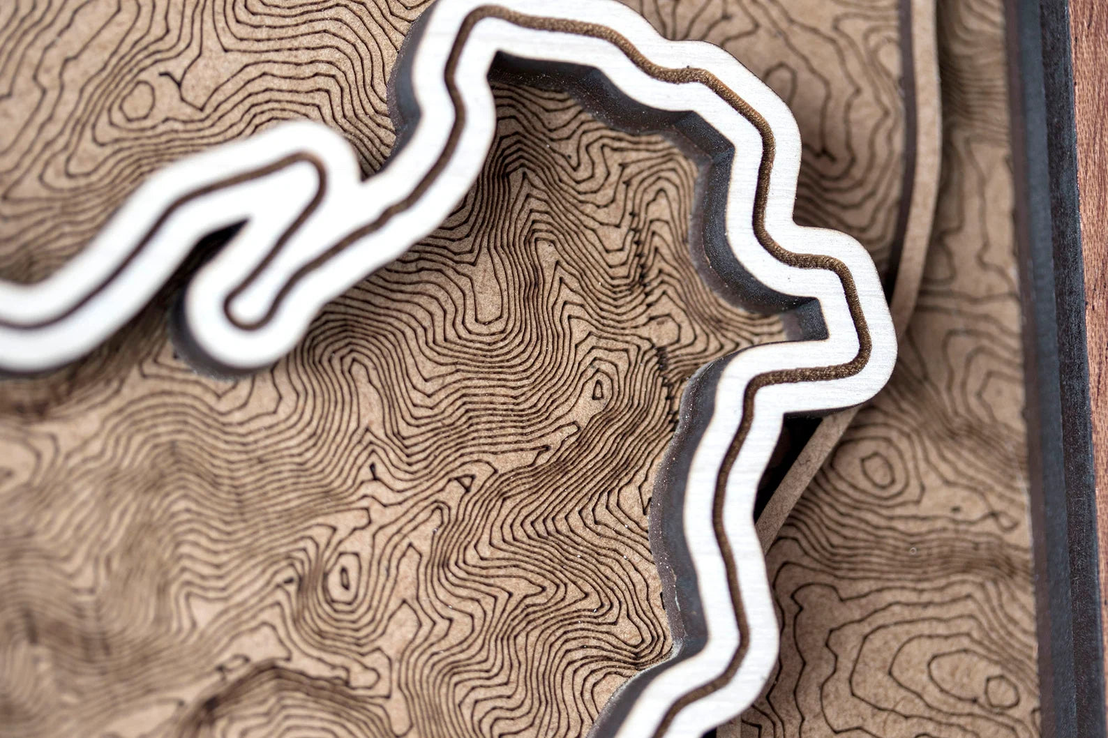 Nürburgring - Formula 1 - 3D Wood Track Map For the Gear Head Karta Trek