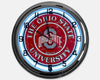Ohio State University - Metal White Neon Clock