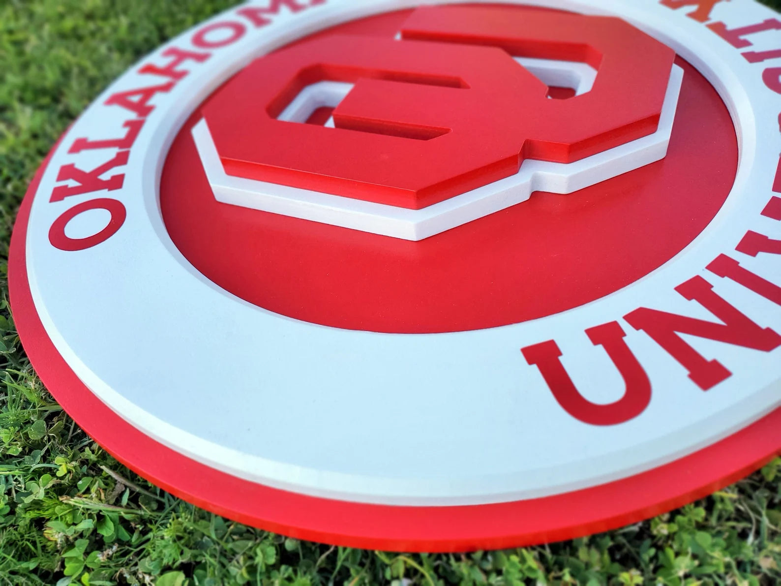 University of Oklahoma Sooners - Layered Wood Sign For the Sports Lover Arizona Copper Beard