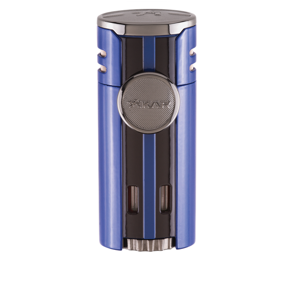 Xikar HP4 Quad-Jet Flame Cigar Lighter For the Bar Quality Importers Blue