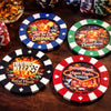 Poker Chip Drink Coasters – Giant Casino-Style Poker Coasters