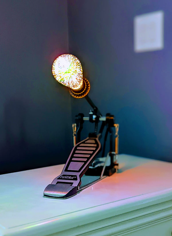 Bass Drum Pedal Accent Light For the Music Lover Art of Rock and Roll