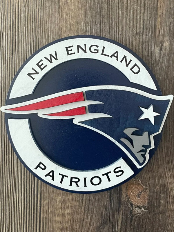 New England Patriots - Layered Wood Sign