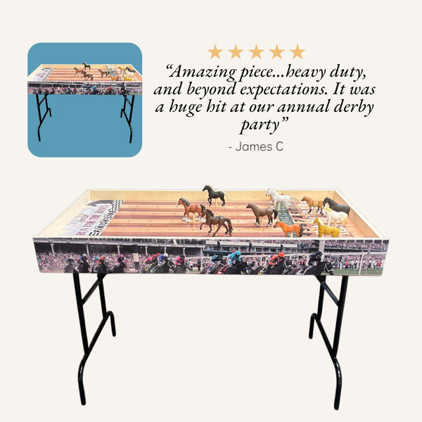 Jumbo Horse Game Turf Theme with Printed Rails